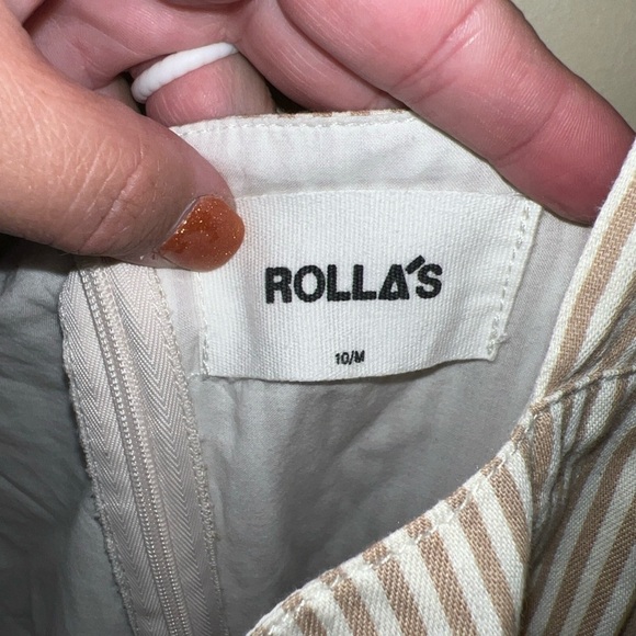 ROLLA'S Beige and White Striped Jumpsuit 10 - Picture 4 of 6